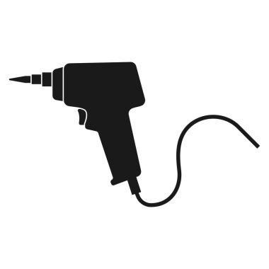 Lehim demir ikonu vektör illüstrasyon sembolü tasarımı