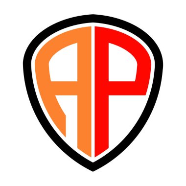 harf ap logo vektör illüstrasyon tasarımı