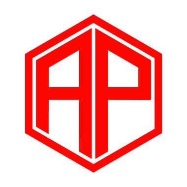 harf ap logo vektör illüstrasyon tasarımı