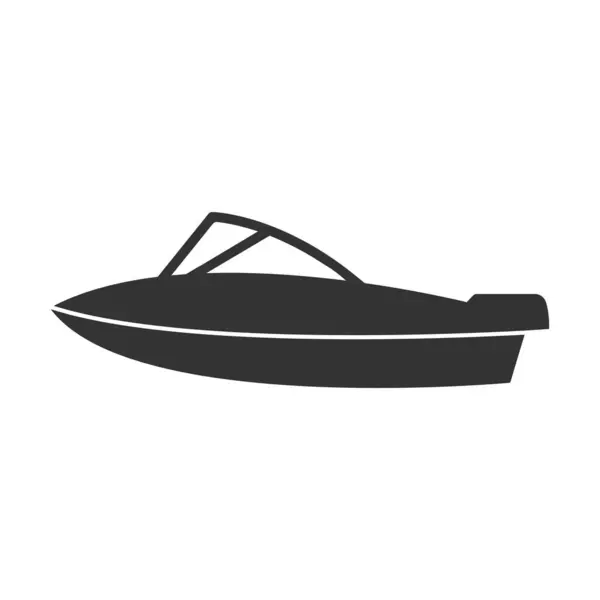 Speedboat Icoon Vector Illustratie Ontwerp Rechtenvrije Stockvectors