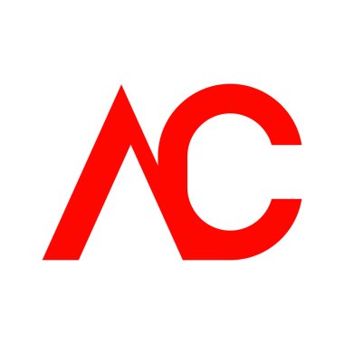 ac harfli logo vektör illüstrasyon tasarımı