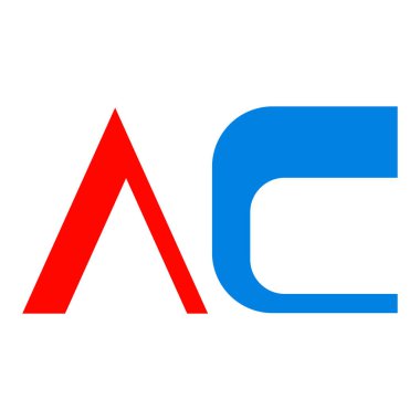 ac harfli logo vektör illüstrasyon tasarımı