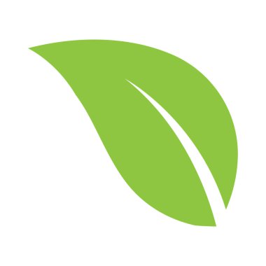 Yaprak logo vektör illüstrasyon tasarımı