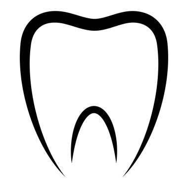 Diş logosu vektör illüstrasyon tasarımı