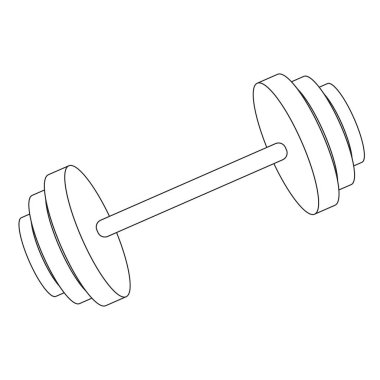 halter simgesi vektör çizimi