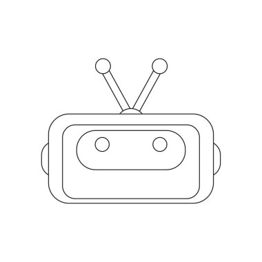 Robot simgesi vektör çizimi