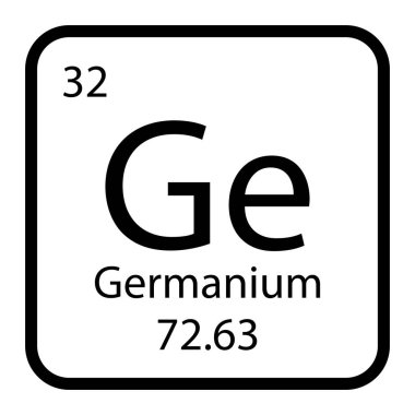 Germanium simgesi vektör illüstrasyon tasarımı