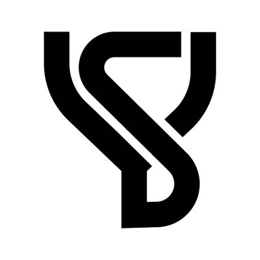 ys letter logo simgesi vektör illüstrasyon tasarımı