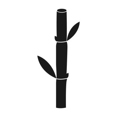 Şeker kamışı ikonu Vektör İllüstrasyon Tasarım Logosu şablonu