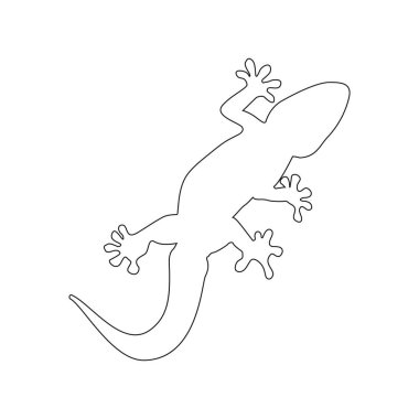 ev kertenkelesi vektör simgesi basit tasarım