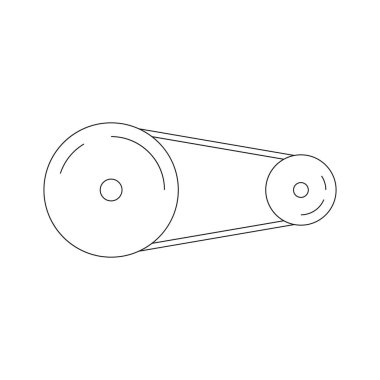 motor kemeri vektör resmetme sembolü tasarımı