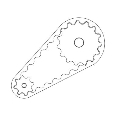 motor kemeri vektör resmetme sembolü tasarımı