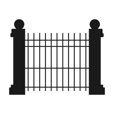 çit simgesi vektör illüstrasyon tasarımı