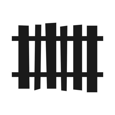 çit simgesi vektör illüstrasyon tasarımı