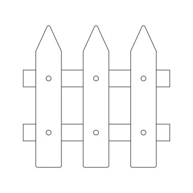 çit simgesi vektör illüstrasyon tasarımı