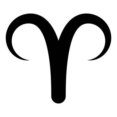 Koç burcu sembolü vektör illüstrasyon tasarımı