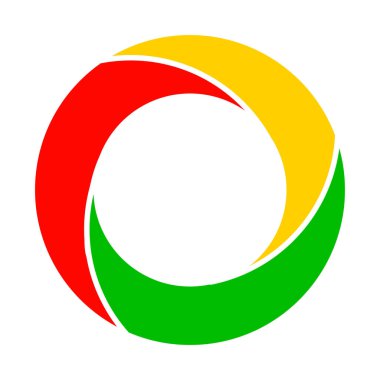 dairesel logo vektör illüstrasyon tasarımı