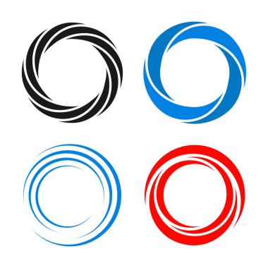 dairesel logo vektör illüstrasyon tasarımı