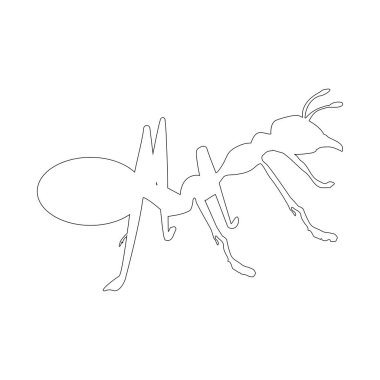 Karınca simgesi vektör illüstrasyon tasarımı