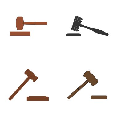 adresli çekiç ikonu vektör çizimi tasarımı