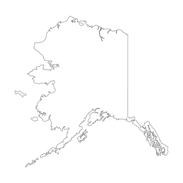 Map Alaska Icon Vector Illustration Design — Stock Vector