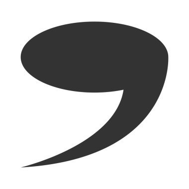 virgül sembolü vektör illüstrasyon tasarımı