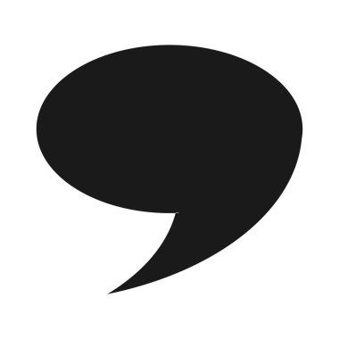 virgül sembolü vektör illüstrasyon tasarımı