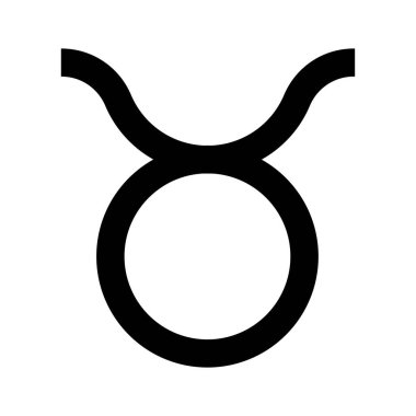 Taurus yıldız sembolü vektör çizimi tasarımı