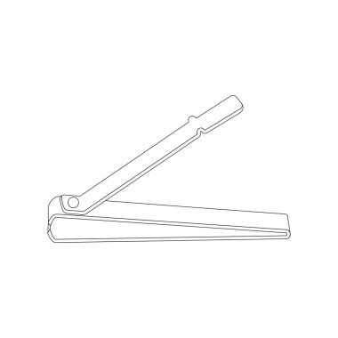 tırnak kırpıcı simgesi vektör illüstrasyon tasarımı