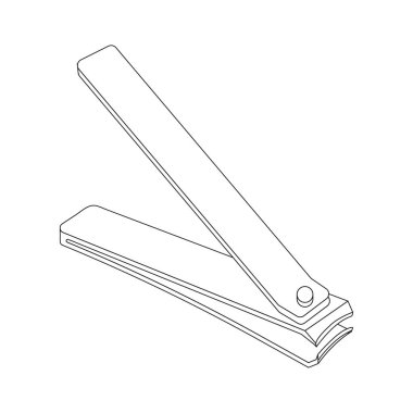 tırnak kırpıcı simgesi vektör illüstrasyon tasarımı