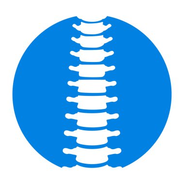 Omurga simgesi, vektör illüstrasyon logo şablonu