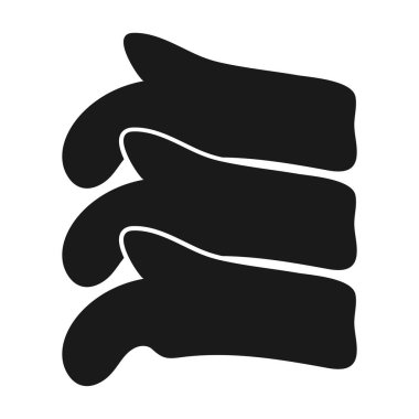 Omurga simgesi, vektör illüstrasyon logo şablonu