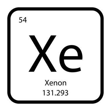 Xenon simgesi vektör illüstrasyon tasarımı