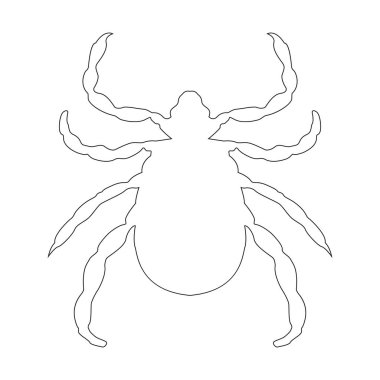 köpek pire simgesi vektör illüstrasyon tasarımı