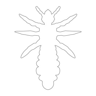 köpek pire simgesi vektör illüstrasyon tasarımı