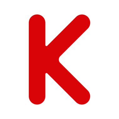 K harfi logo simgesi vektör illüstrasyon tasarımı