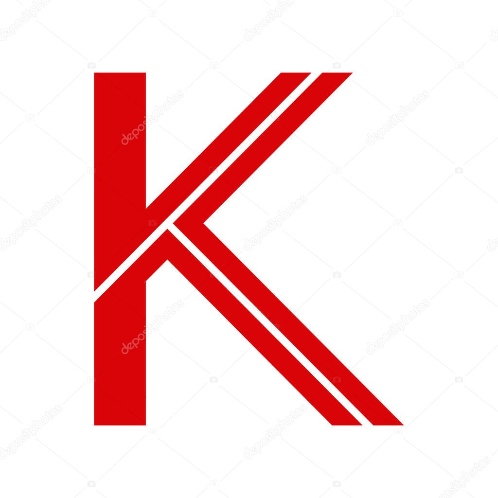 Letter k logo icon vector illustration design