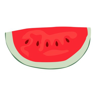 karpuz simgesi vektör çizimi tasarımı