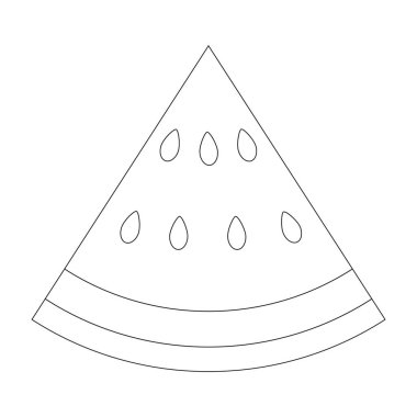 karpuz simgesi vektör çizimi tasarımı