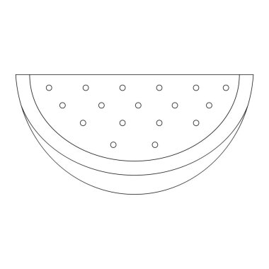 karpuz simgesi vektör çizimi tasarımı