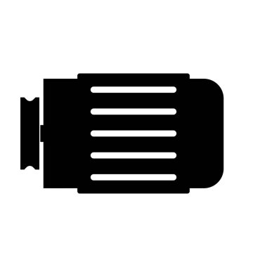 Elektrik dinamo simgesi, resimleme düz tasarım