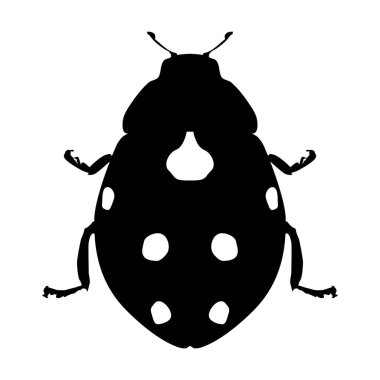 Uğur böceği ikonu vektör illüstrasyon tasarımı