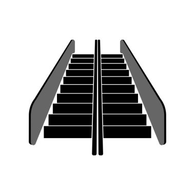 yürüyen merdiven ikonu vektör illüstrasyon tasarımı