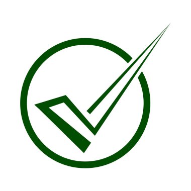 Tamam simge vektör illüstrasyon tasarımı