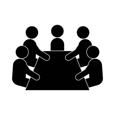 toplantı simgesi vektör illüstrasyon tasarımı