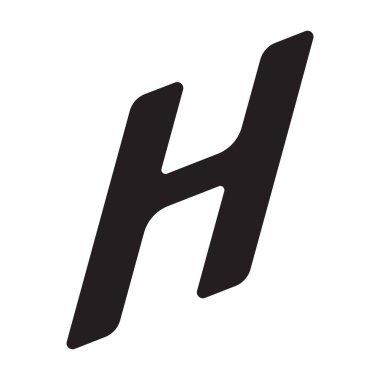 H harfi logo vektör illüstrasyon tasarımı