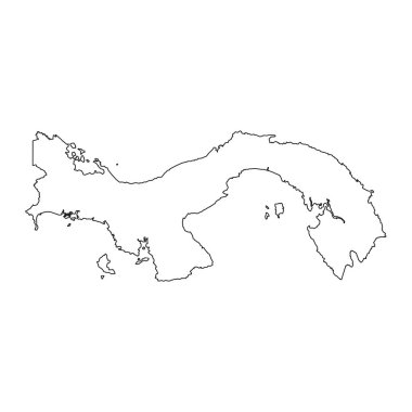 panama haritası ikon vektör illüstrasyon tasarımı