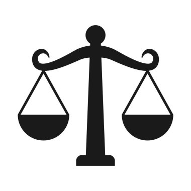 Terazi burcu simgesi vektör çizimi