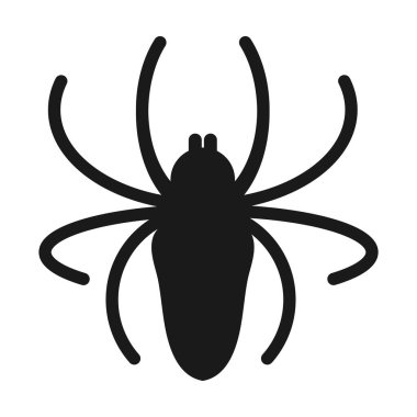 Örümcek ikonu vektör çizimi tasarımı