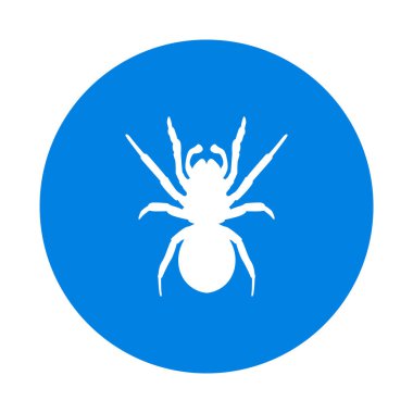 Örümcek ikonu vektör çizimi tasarımı